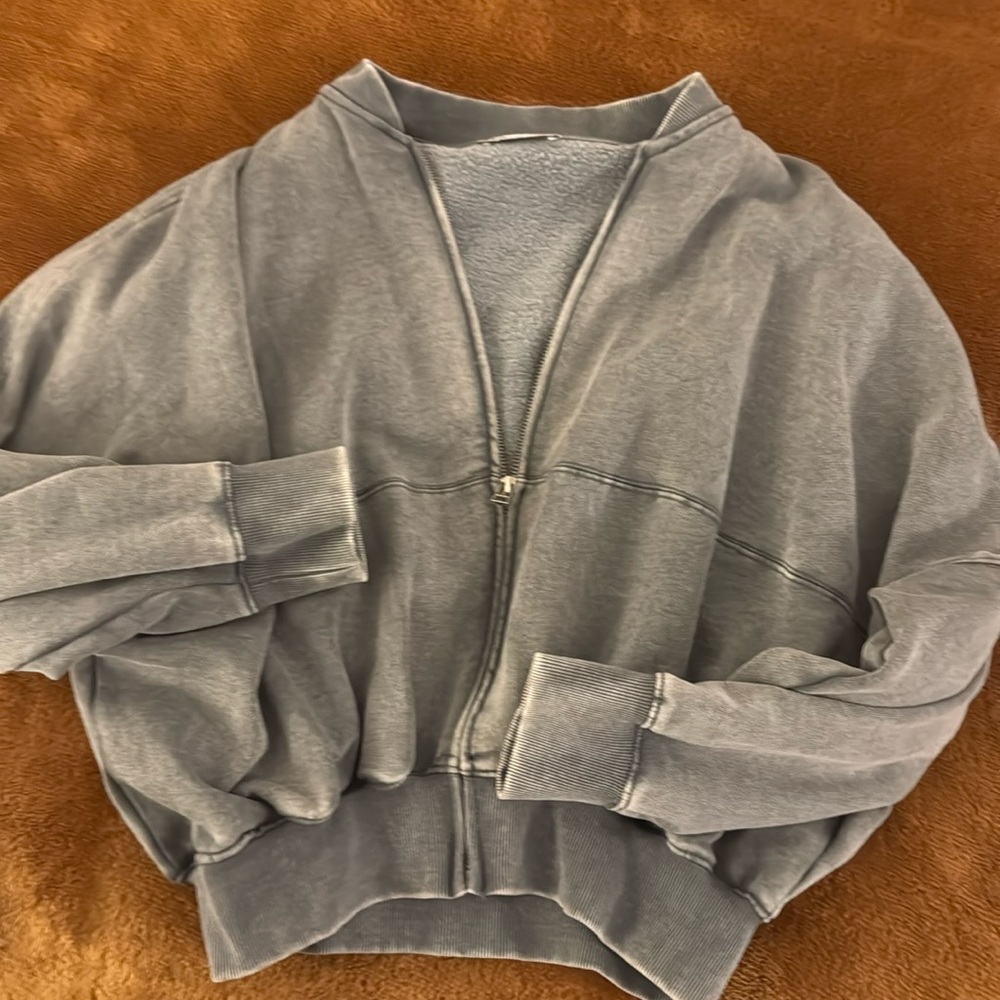 ZARA BOMBER JACKEF GRAY
